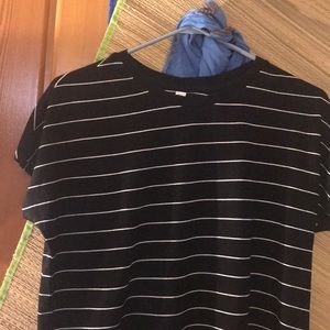 Nordstrom BP Euc🌸🌸black and white knit /crop t🦋